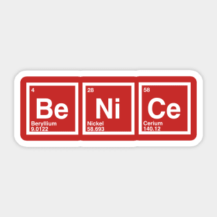 Be Nice Sticker